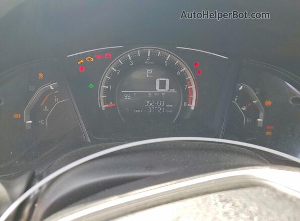 2HGFC2F59JH608923 2018 HONDA CIVIC Silver Widok zestawu wskaźników