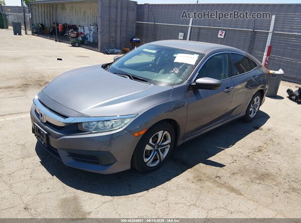 2HGFC2F5XGH507267 2016 HONDA CIVIC Gray Front left