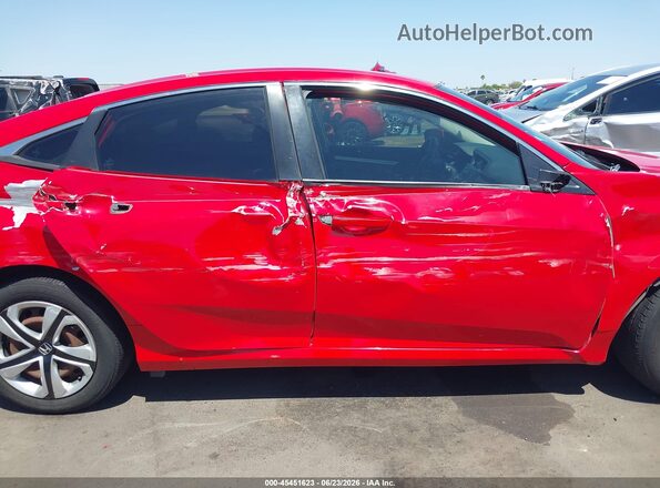 2HGFC2F5XGH514168 2016 HONDA CIVIC Red Սարքավորումների վահանակի տեսք