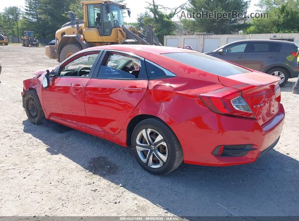 2HGFC2F5XGH545310 2016 HONDA CIVIC Red Հետևի ձախ