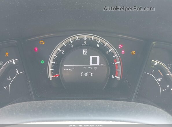 2HGFC2F5XGH545310 2016 HONDA CIVIC Red Հետևի նստատեղերի տեսք