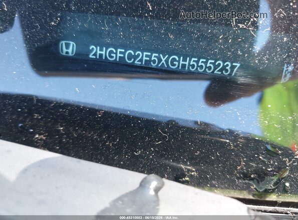 2HGFC2F5XGH555237 2016 HONDA CIVIC White 