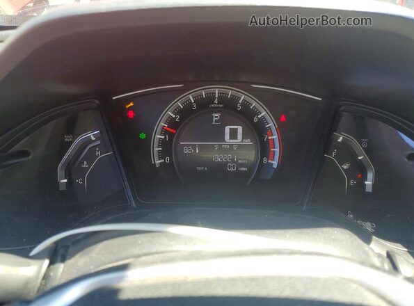 2HGFC2F5XHH507237 2017 HONDA CIVIC Red Instrument cluster view