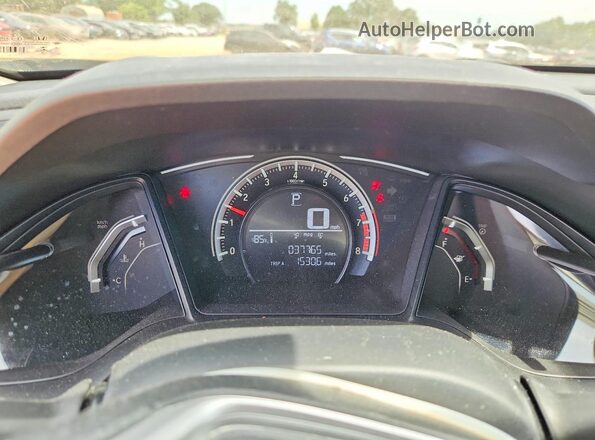 2HGFC2F5XJH537022 2018 HONDA CIVIC Black Vista del cuadro de instrumentos