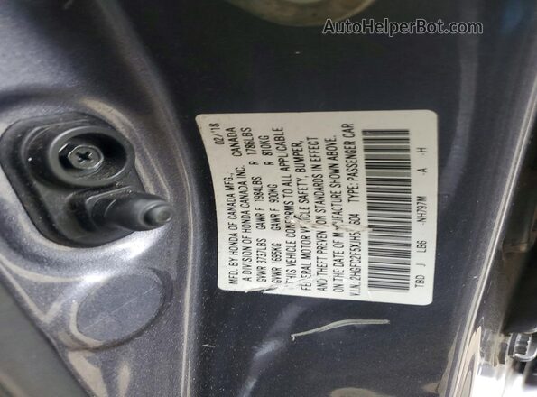 2HGFC2F5XJH537604 2018 HONDA CIVIC Серый 