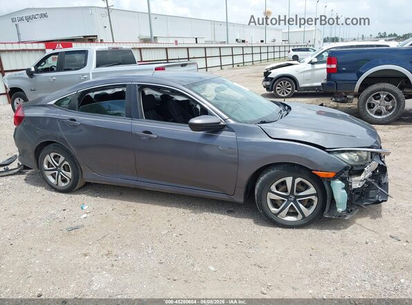 2HGFC2F5XJH555052 2018 HONDA CIVIC Gray Вид задньої частини салону