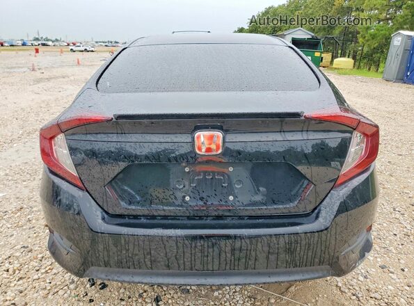 2HGFC2F5XJH594076 2018 HONDA CIVIC Black Rear view