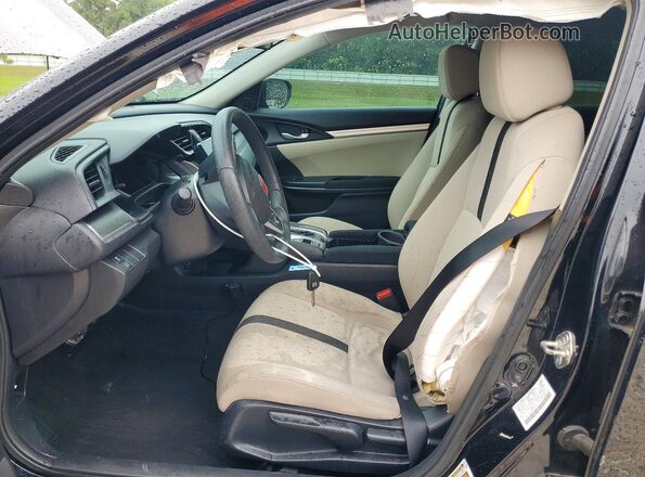 2HGFC2F5XJH594076 2018 HONDA CIVIC Black Front interior view