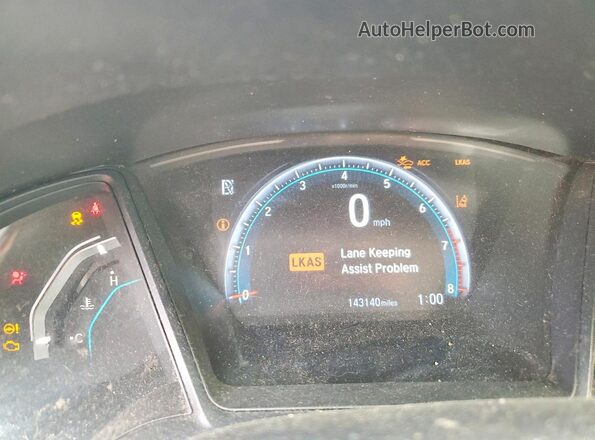 2HGFC2F60KH524967 2019 HONDA CIVIC Black Instrument cluster view