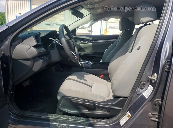 2HGFC2F60KH538366 2019 HONDA CIVIC Charcoal Вид салону спереду