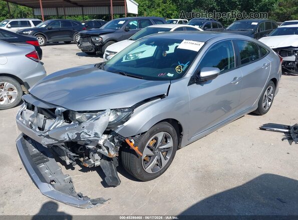 2HGFC2F60KH605399 2019 HONDA CIVIC Silver Передня ліва чверть