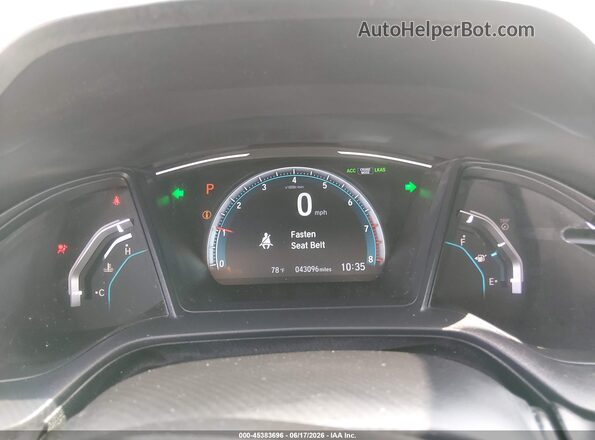 2HGFC2F60LH555055 2020 HONDA CIVIC Silver Вид задніх сидінь