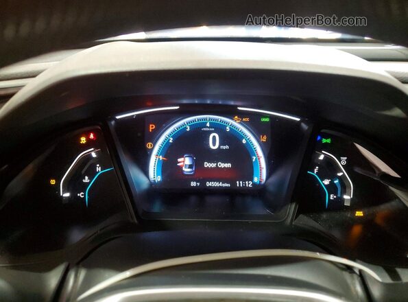 2HGFC2F60LH583941 2020 HONDA CIVIC Blue ხელსაწყოთა პანელის ხედი