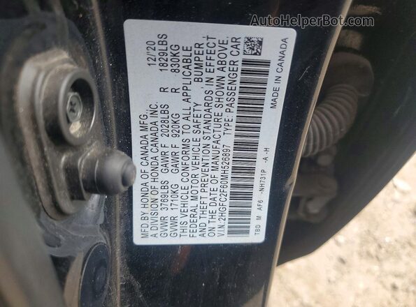 2HGFC2F60MH526897 2021 HONDA CIVIC Черный Вид подкапотного пространства