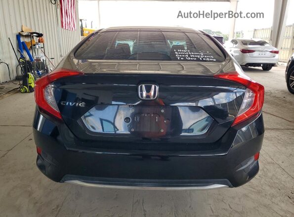 2HGFC2F60MH527354 2021 HONDA CIVIC Black Widok z tyłu