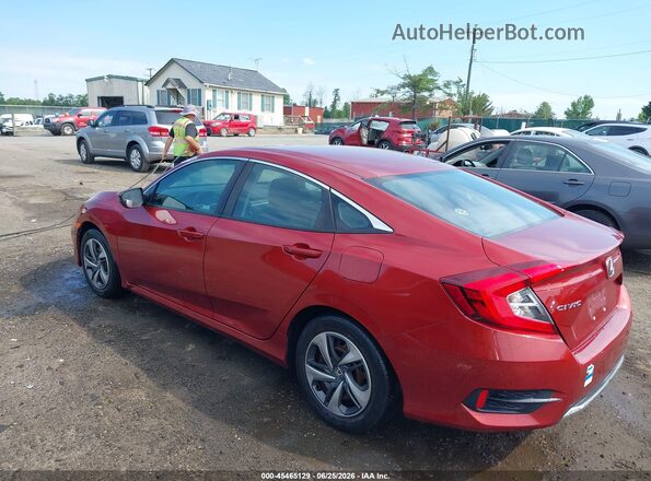 2HGFC2F60MH539875 2021 HONDA CIVIC Red Rear left