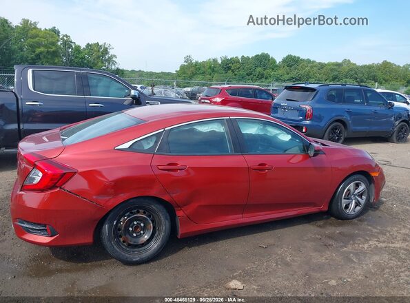 2HGFC2F60MH539875 2021 HONDA CIVIC Red Rear interior view