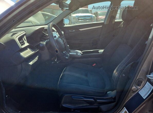 2HGFC2F60MH556417 2021 HONDA CIVIC Charcoal Widok wnętrza z przodu
