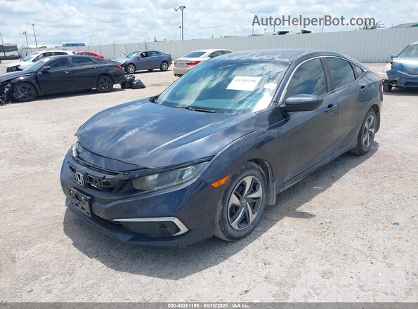 2HGFC2F61KH505019 2019 HONDA CIVIC Blue Առջևի ձախ երեք քառորդ տեսարան