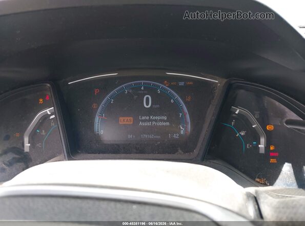 2HGFC2F61KH505019 2019 HONDA CIVIC Blue Հետևի նստատեղերի տեսք