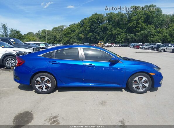 2HGFC2F61KH568993 2019 HONDA CIVIC Blue Vista interior trasera