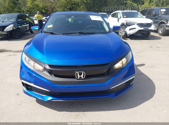 2HGFC2F61KH568993 2019 HONDA CIVIC Blue Vista del cuadro de instrumentos