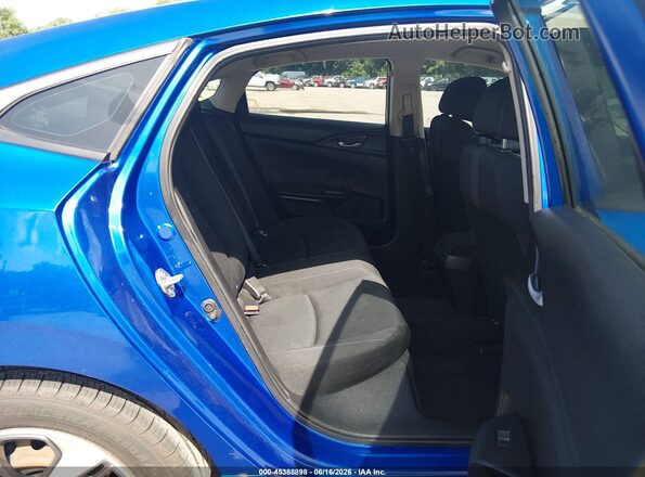 2HGFC2F61KH568993 2019 HONDA CIVIC Blue Vista de la etiqueta del VIN