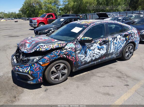 2HGFC2F61KH591688 2019 HONDA CIVIC Black Передня ліва чверть