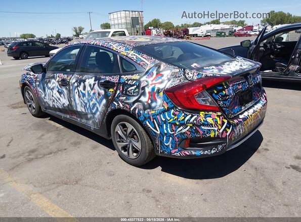 2HGFC2F61KH591688 2019 HONDA CIVIC Black Задня ліва чверть