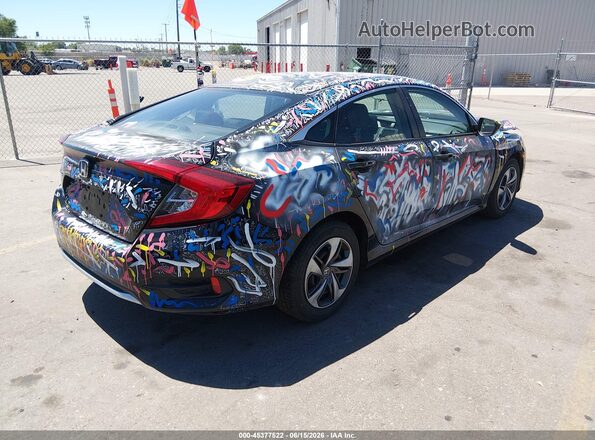 2HGFC2F61KH591688 2019 HONDA CIVIC Black Задня права чверть