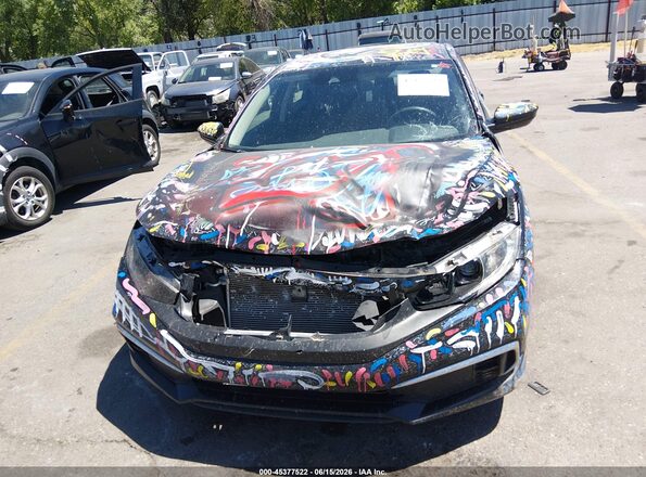 2HGFC2F61KH591688 2019 HONDA CIVIC Black Вид щитка приладів