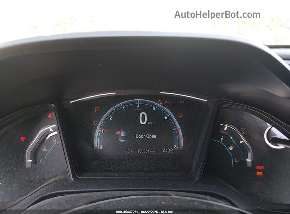 2HGFC2F61KH593988 2019 HONDA CIVIC White Rear seats view