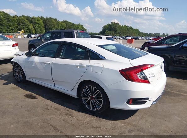2HGFC2F61KH593988 2019 HONDA CIVIC White Rear left