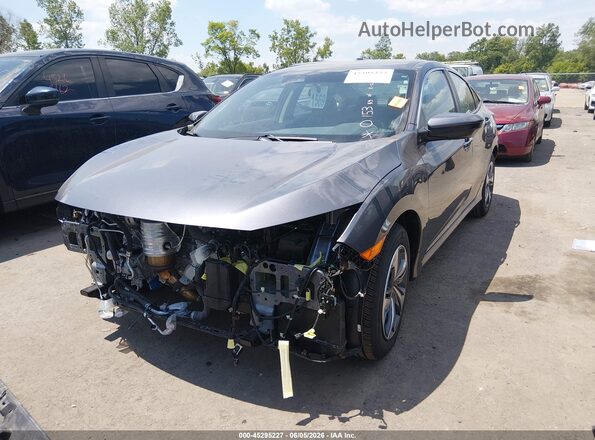 2HGFC2F61LH548941 2020 HONDA CIVIC Gray Առջևի ձախ երեք քառորդ տեսարան