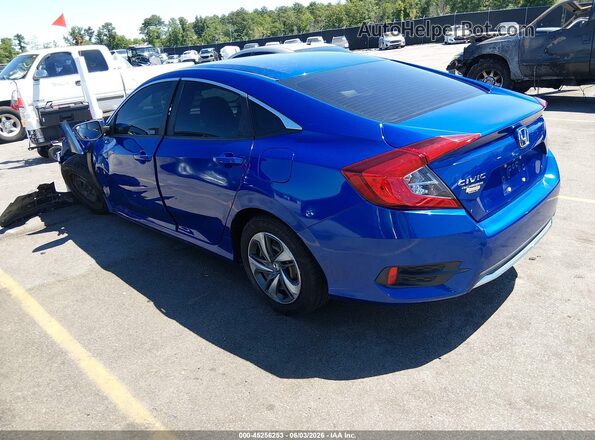 2HGFC2F61LH575041 2020 HONDA CIVIC Синий Задняя левая четверть