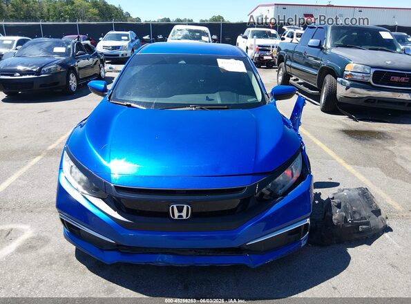2HGFC2F61LH575041 2020 HONDA CIVIC Синий Вид щитка приборов