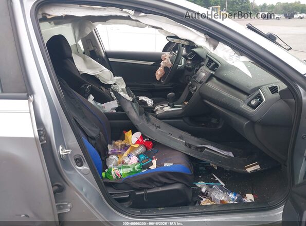 2HGFC2F61MH500406 2021 HONDA CIVIC Серебряный Вид салона спереди