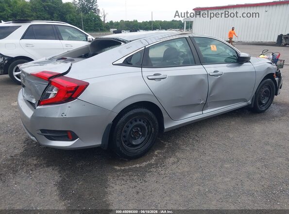 2HGFC2F61MH500406 2021 HONDA CIVIC Серебряный Задняя правая четверть