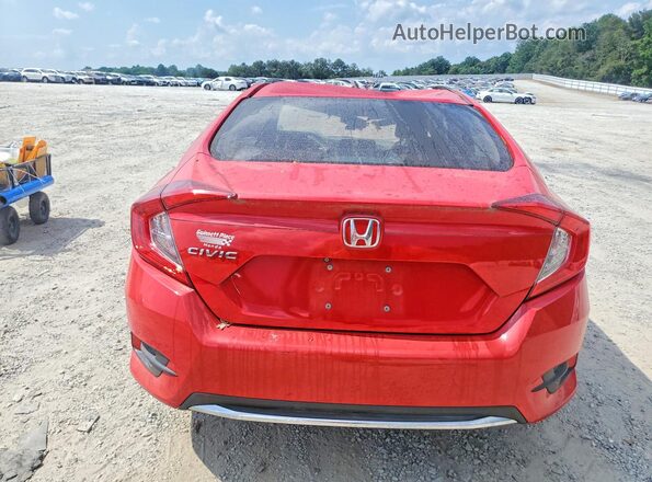 2HGFC2F61MH534927 2021 HONDA CIVIC Red Widok z tyłu
