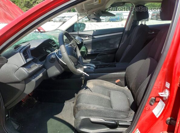 2HGFC2F61MH534927 2021 HONDA CIVIC Red Widok wnętrza z przodu