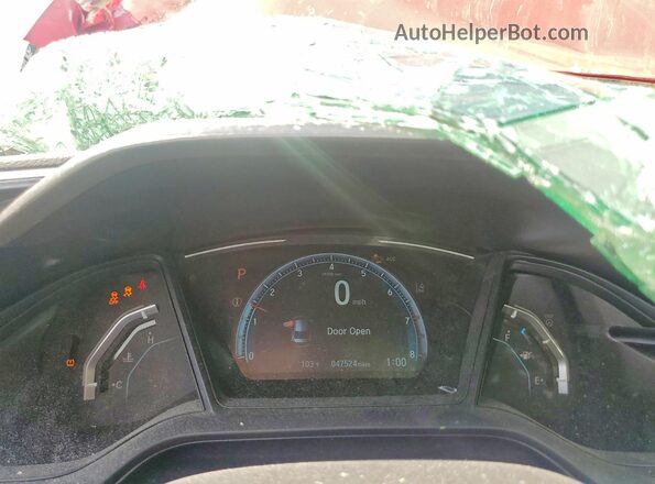 2HGFC2F61MH534927 2021 HONDA CIVIC Red Widok zestawu wskaźników