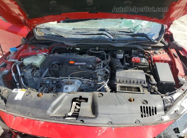 2HGFC2F61MH534927 2021 HONDA CIVIC Red Widok wnętrza z tyłu