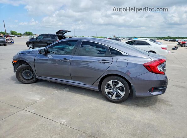 2HGFC2F61MH546429 2021 HONDA CIVIC Gray Trasero izquierdo