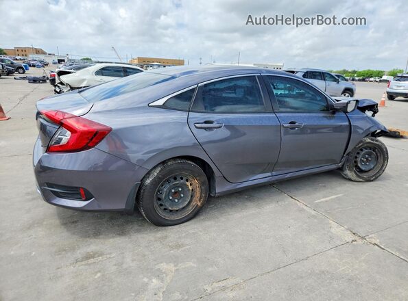 2HGFC2F61MH546429 2021 HONDA CIVIC Gray Trasero derecho