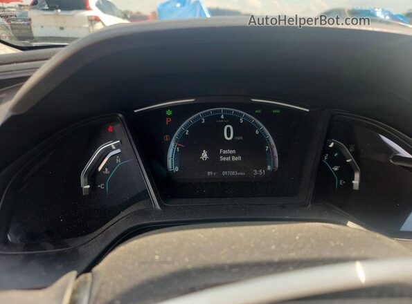 2HGFC2F61MH546902 2021 HONDA CIVIC White ხელსაწყოთა პანელის ხედი