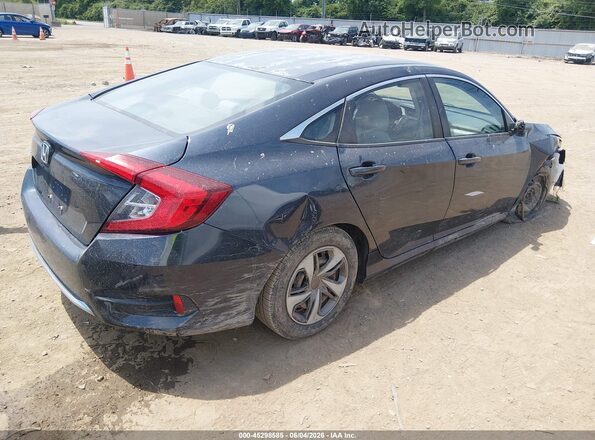 2HGFC2F62KH502002 2019 HONDA CIVIC Black Trasero derecho