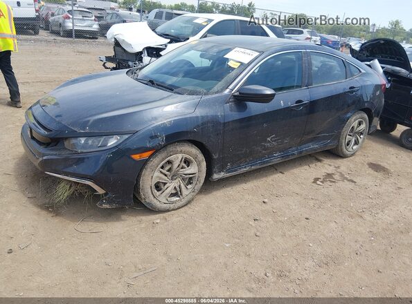 2HGFC2F62KH502002 2019 HONDA CIVIC Black Vista tres cuartos delantera izquierda