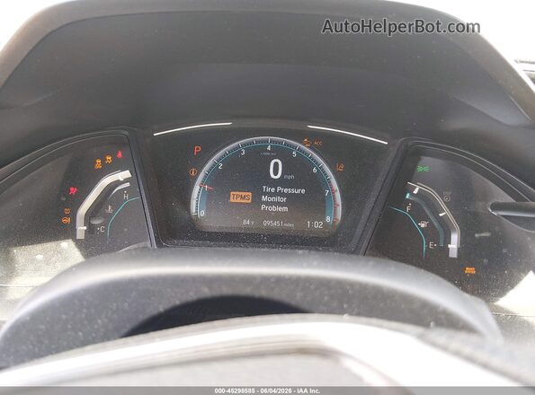 2HGFC2F62KH502002 2019 HONDA CIVIC Black Vista de los asientos traseros