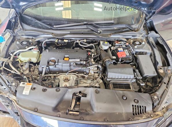 2HGFC2F62KH520595 2019 HONDA CIVIC Charcoal უკანა სალონის ხედი