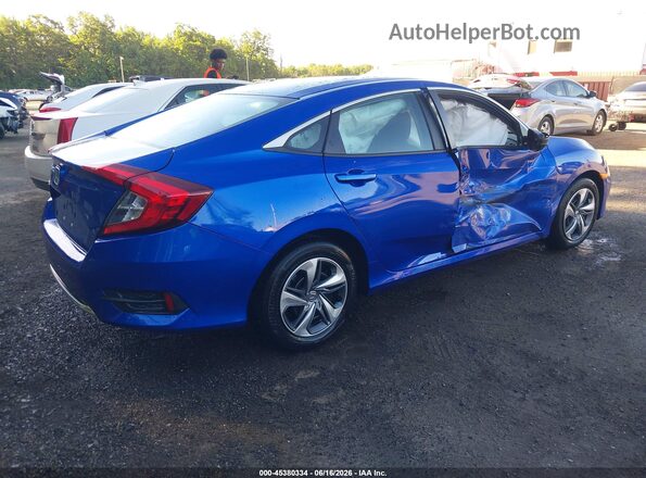 2HGFC2F62KH549420 2019 HONDA CIVIC Blue უკანა მარჯვენა